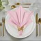 Set of 12 Pink Cloth Napkins, 20×20 in, Ideal for Dinner, Parties & Weddings
